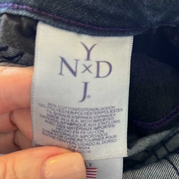 NYDJ Clarissa Ankle Pants in Dark Wash five pocket style size 6. #M10M45T - Picture 10 of 11